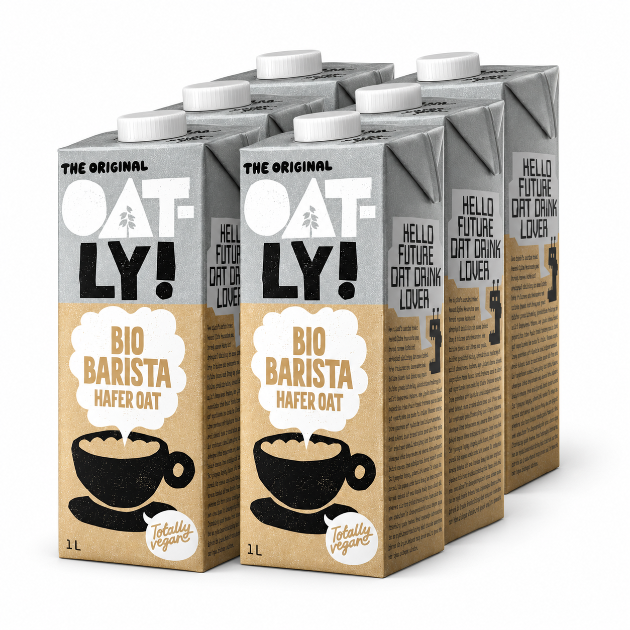 Băutură de Ovăz Barista Bio Vegană Oatly 6x1 L – Lapte de Ovăz Organic pentru Cafea