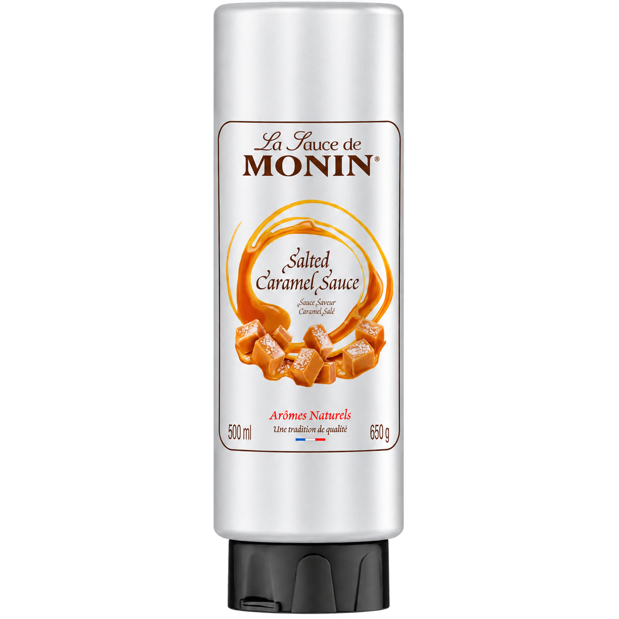 Topping Monin Salted Caramel 0.5L – Sos Caramel Sărat pentru Cafea
